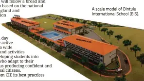  ??  ?? A scale model of Bintulu Internatio­nal School (BIS).