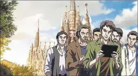  ??  ?? La Sagrada Família conclusa, en una escena de ‘Mazinger Z Infinity’.