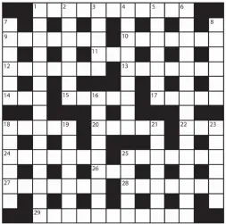  ?? No 15,797 ?? PRIZES of £20 will be awarded to the senders of the first three correct solutions checked. Solutions to: Daily Mail Prize Crossword No. 15,797, PO BOX 3451, Norwich, NR7 7NR. Entries may be submitted by second-class post. Envelopes must be postmarked...