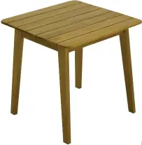  ??  ?? Nomade Table en acacia, 50 x 57 cm, 36,95 €, Jardiland.
