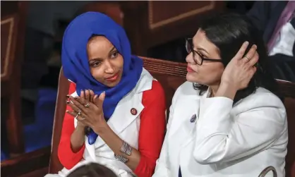 ?? Photograph: J Scott Applewhite/AP ?? Ilhan Omar and Rashida Tlaib are two of the Squad whom Trump said last month should ‘go back’ to the countries they ‘originally came from’.