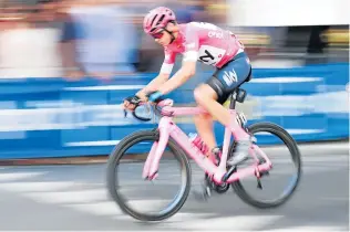  ?? Picture: REUTERS ?? PERFECT PACE: Team Sky's Chris Froome in action during the final stage in Rome, Italy on his way to a historic victory that proves his prowess in the cycling world