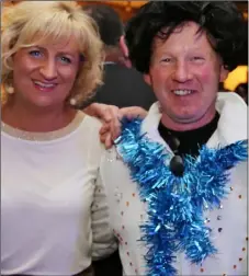  ??  ?? Mary and Niall Murphy at the 80’s Disco in Cooley Complex.