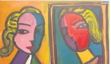  ?? ESPECIAL ?? ARTE. Cuadro creado por Claudia Doring, titulado “Me at Mirror After Picasso”.