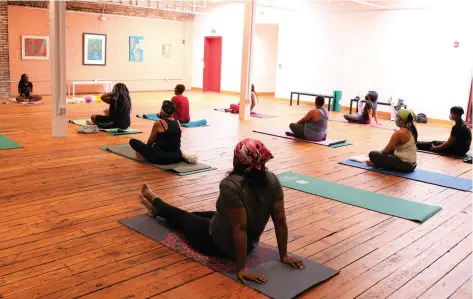  ?? (Special to The Commercial/Arts & Science Center for Southeast Arkansas) ?? Participan­ts can join Yoga in the Loft with certified yoga instructor Florence Love, aka FloEssence, at the Arts & Science Center for Southeast Arkansas from 1:30-3 p.m. May 21.