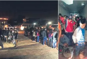  ?? REFORMA ?? DETENIDOS. Más de 600 migrantes han sido arrestados en las últimas dos semanas en operativos de la Marina y la Policía mexicana.