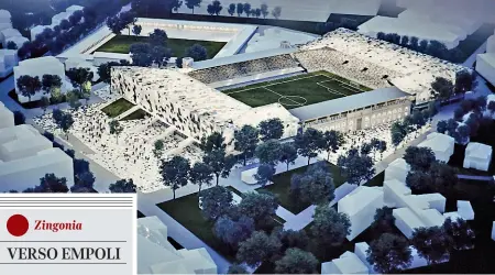  ??  ?? ProgettoIl rendering di come sarà lo stadio rinnovato. I lavori partiranno al termine di questa stagione