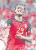  ?? AFP ?? Batshuayi anotó el único gol de Bélgica./