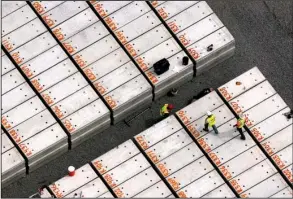  ?? Arkansas Democrat-gazette/benjamin KRAIN ?? Empty concrete crypts are placed as part of an expansion at the Arkansas Veterans Cemetery in North Little Rock. The crypts will be buried and provide space for 3,800 additional graves for veterans and their spouses.