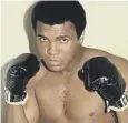  ??  ?? Ali was a three-time world heavyweigh­t champion