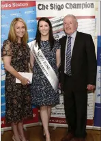  ??  ?? Jenny McCudden Sligo Champion Editor, Lisa Maloney, Sligo Rose, Tony McLoughlin TD. Below: Cllr Gerry Lundy.