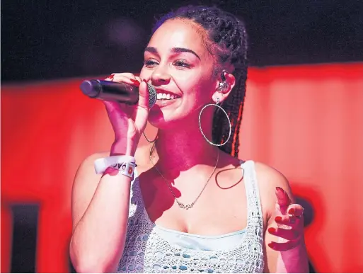  ?? RICH FURY/GETTY IMAGES FOR COACHELLA ?? Twenty-year-old Jorja Smith, who made her debut last summer in a performanc­e with Drake, plays the Opera House on Saturday and Sunday.