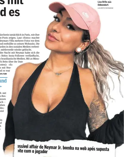  ?? LIZA BRITO INSTAGRAM ?? Die 20-jährige Liza Brito aus Dübendorf.