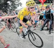  ?? Picture: BENOIT TESSIER/REUTERS ?? SAFETY FIRST: Chris Froome of Britain has his doubts as to whether the Tour de France organisers will be able to prevent large crowds