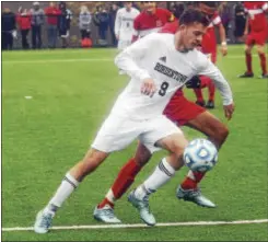  ?? GREGG SLABODA — TRENTONIAN FILE PHOTO ?? Bordentown’s Matt Horner (9) scored his 34th goal of the season on Tuesday afternoon.