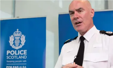  ??  ?? Assistant chief constable Bernard Higgins issued a warning over ‘violence and thuggery’