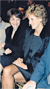  ??  ?? Anna Harvey at London Fashion Week with Diana, whom she advised on her wardrobe; aged 72 she published Timeless Style (right) ‘for those who may have lost confidence in the way they dress’