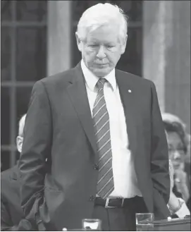  ?? Chris Wattie, Reuters ?? Interim Liberal Leader Bob Rae offers an apology in the House of Commons on Monday after it was discovered a Liberal staffer was behind the Vikileaks 30 Twitter account.