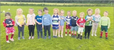  ?? ?? The Kilavullen nursery group who will commence training on Monday, 16th May.