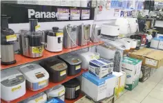  ??  ?? Various kitchen appliances available at Siong How.