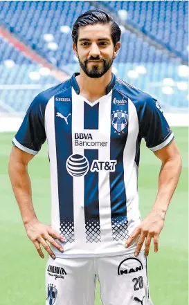  ??  ?? “Mi mente está en Rayados, en hacer historia”, asegura el jugador