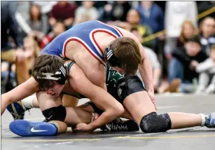  ?? Photos by Chuck Nadeau / CN Photograph­y ?? Cumberland senior Mason Lynch, above, and Tyler Shaw, below, are two of the seven Clippers headed to Methuen Saturday to compete in New Englands. Cumberland is shooting to reach the podium for the first time in a decade after returning two place finishers.