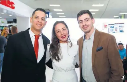  ??  ?? Ramiro Acevedo, Mauriett Quintero y Adrián Thomas.
