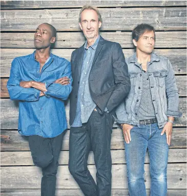  ??  ?? WEARING WELL: Mike & the Mechanics including, from left, singer Andrew Roachford, guitarist Mike Rutherford and singer Tim Howar.