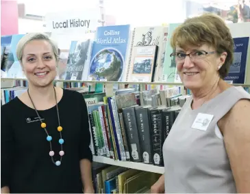  ??  ?? Michelle Lewry of Drouin Library and Judy Farmer presented Living Treasures as part of last year’s Ficifolia Festival.