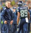  ?? STEVEN BISIG, USA TODAY SPORTS ?? Race is an often-discussed issue, coach Pete Carroll says.