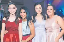  ??  ?? Marisabel Girón, Maya Sánchez, Vanesa Morales y Coleth Cáceres