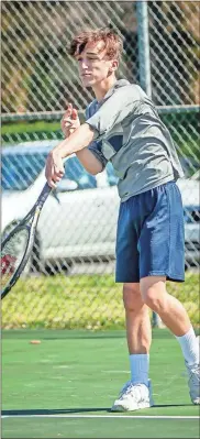  ?? Jan Wright ?? Andrew Sizemore and the Gordon Lee tennis teams saw their seasons end at the Region 6-A tournament in Rome this past Wednesday.