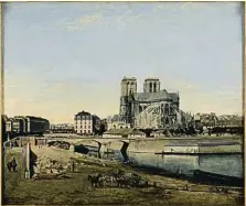  ??  ?? NOTRE DAME VISTA DESDE EL QUAI DE LA TOURNELLE Émile Harrouart, 1860. Óleo