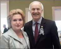  ??  ?? First lady Susan and Gov. Asa Hutchinson