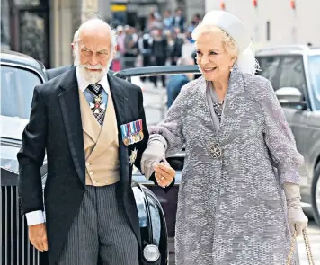  ?? ?? Prince and Princess Michael of Kent have courted controvers­y in the past, most recently over the Prince’s connection­s to Russia