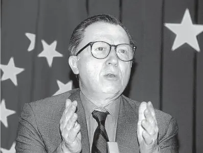  ?? FOTO PROFIMEDIA ?? Jacques Delors (1925–2023), francouzsk­ý ekonom a politik, předseda Evropské komise v letech 1985–1995