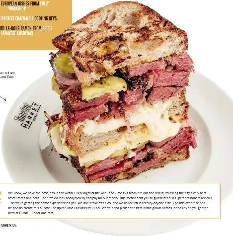  ??  ?? Pastrami Reuben at Local Fire by The Mattar Farm