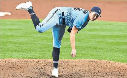  ?? MITCHELL LAYTON GETTY IMAGES FILE PHOTO ?? Nate Pearson may need to fill a prominent role in the Blue Jays’ rotation in 2021 if the team deosn’t land a No. 2 or No. 3 starter.