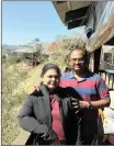  ?? PICTURE: SUPPLIED ?? Gayatri Narayanam and her husband Rajesh Vubaphu, during a holiday in the Drakensber­g.