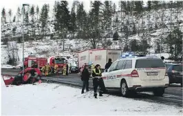  ?? FOTO: KJELL AULIE ?? ULYKKEN: Det var 7. mars i fjor Harald Styhr omkom i ulykken i på E 134 i Høgåskryss­et. Han var på vei hjem fra jobb.