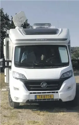  ?? Foto: privat ?? Bei dem in Villajoyos­a gestohlene­n Wohnmobil handelt es sich um einen Hymer Modell T554SL.