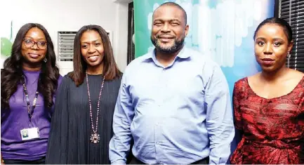  ??  ?? L-R: Isioma Udeozo, Channel Lead, English West Africa, Cisco; Mrs. Kofo Akinkugbe, guest speaker/founder and Chief Executive Officer, Secureid; Mr. Olakunle Oloruntime­hin, General Manager, Cisco Nigeria; and Mrs. Uneku Atawodi-edun, guest...