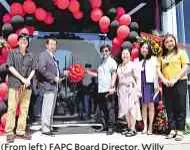  ??  ?? (From left) FAPC Board Director, Willy Chongbian Jr, MMPC President & CEO Mr. Mutsuhiro Oshikiri, Lapu Lapu City Mayor Hon. Junard Chan, Ms. Elena Chongbian, FAPC Board member, and Cindi Chan.