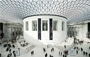  ??  ?? Designed by Foster + Partners, the British Museum’s Great Court is an exhibit in itself.
