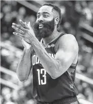  ?? Jon Shapley / Staff photograph­er ?? Rockets guard James Harden was named Western Conference Player of the Month for December.