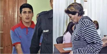  ??  ?? Ezequiel Mereles finalmente fue condenado a perpetua y su madre a 3 años por encubrimie­nto.