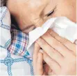  ?? FOTO: DPA ?? Schnupfen, Husten, Fieber: Die Grippewell­e im Winter war die schwerste seit Jahren.