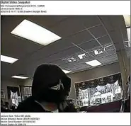  ?? PHOTO FROM ROYERSFORD POLICE ?? Anyone with informatio­n about the armed robbery or the suspect is urged to call the Royersford Borough Police Department at 610-948-3333 or the FBI at 215-418-4000.
