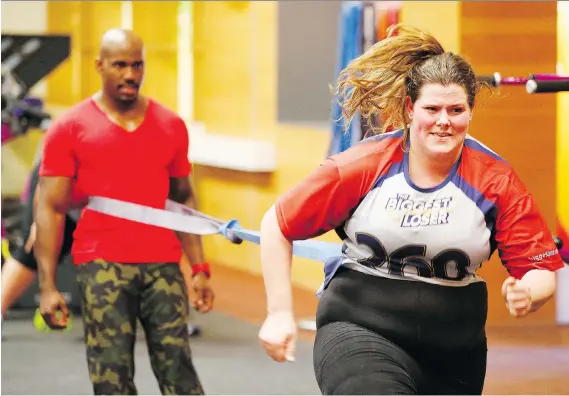  ?? NBC ?? The Biggest Loser is a reality show on which countless Americans, including Rachel Fredericks­on, have lost weight. The show has provided plenty of data for fitness and health experts to study.