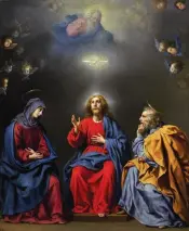  ??  ?? Below: Carlo Dolci, Holy Familywith the Trinity, 1630